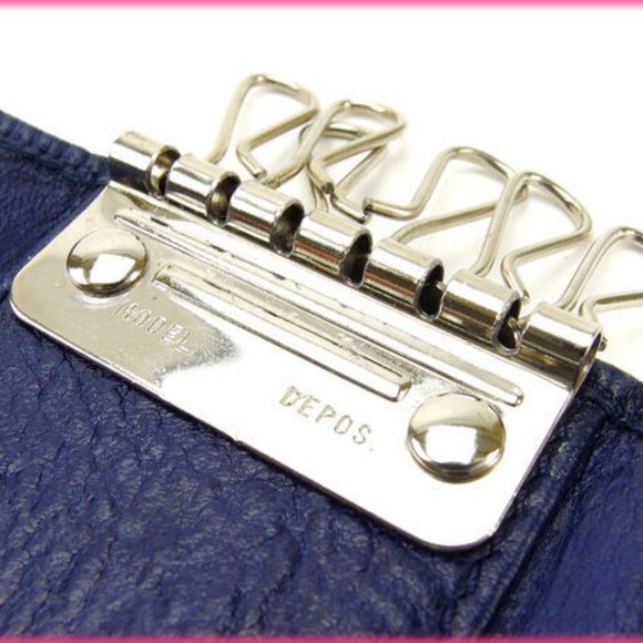Authentic Used Chloe Key holder Key case Navy Woman - Picture 5 of 5